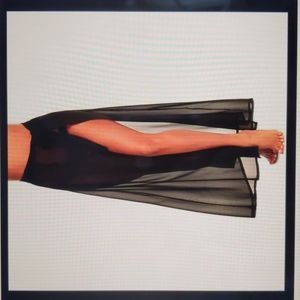 Black sheer coverup skirt